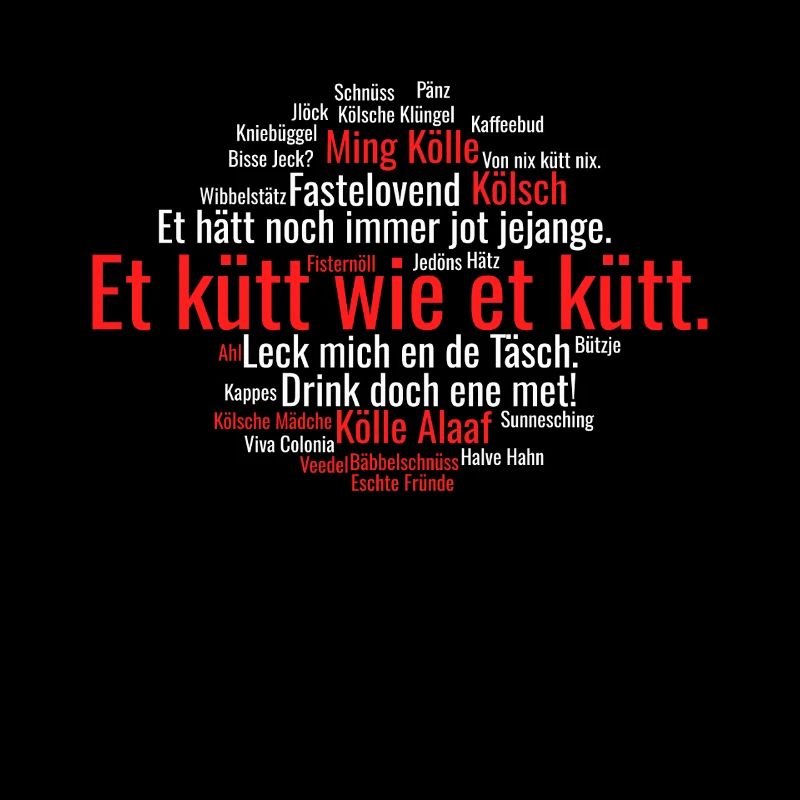 Cologne Kölsch Nuage de mots Carnaval de Cologne Alaaf Kölle