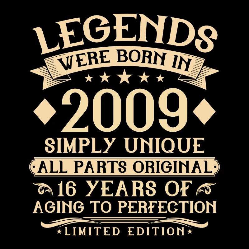 16th birthday born in 2009 - 16 years