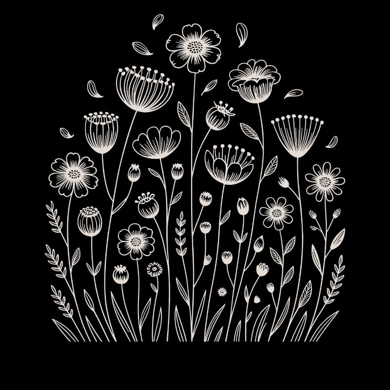 Playful floral pattern