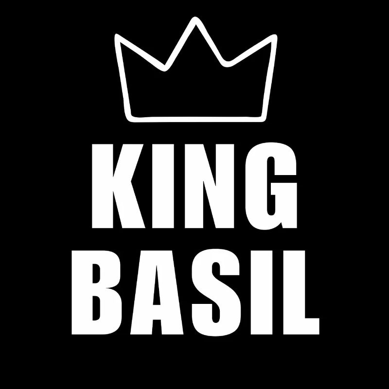 T-shirt King Basil Crown – Nom commençant par B