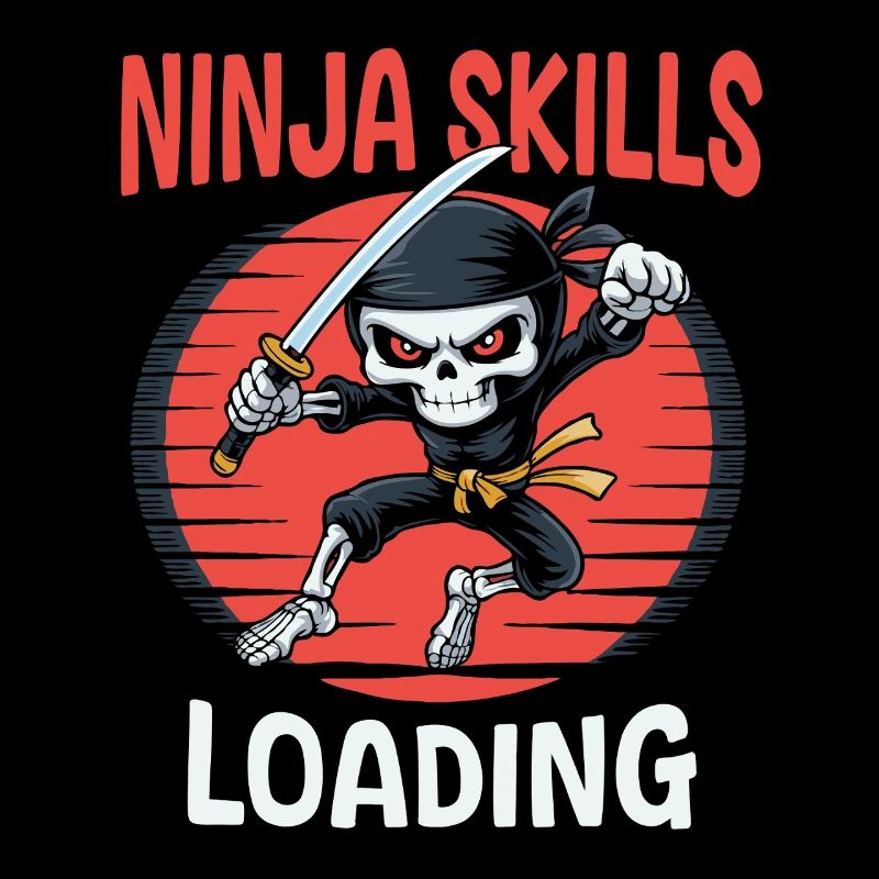 Ninja Skeleton Halloween for Kids