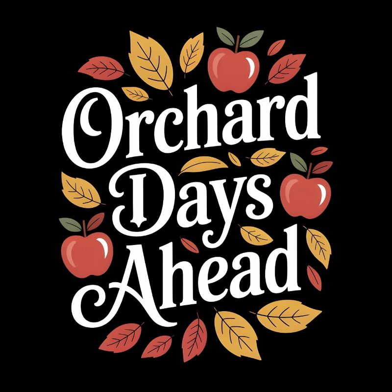 Orchard Days Ahead Fall Autumn Apple Picking