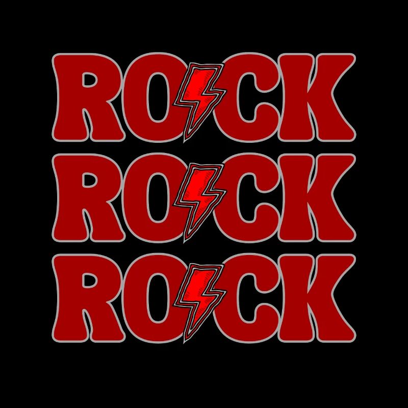 ROCK Trois Logos Rouge