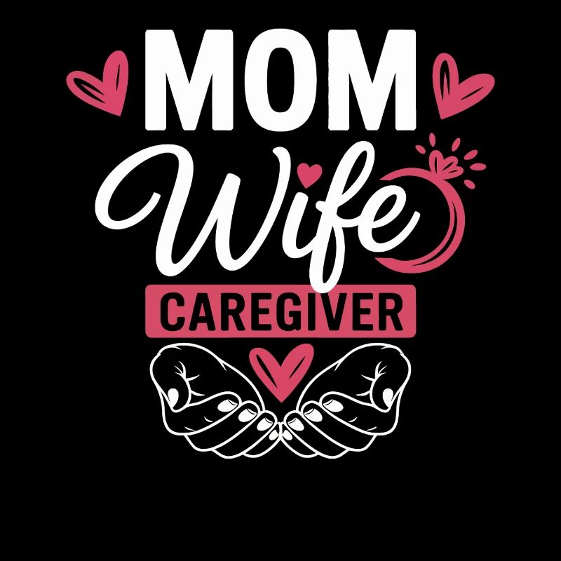 Mama Ehefrau Pflegeheldin Herzlogo