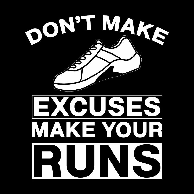 Coureur de marathon Ne cherchez pas d'excuses Cadeau de course