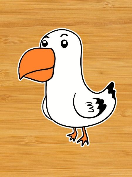 Cute Seagull Cartoon