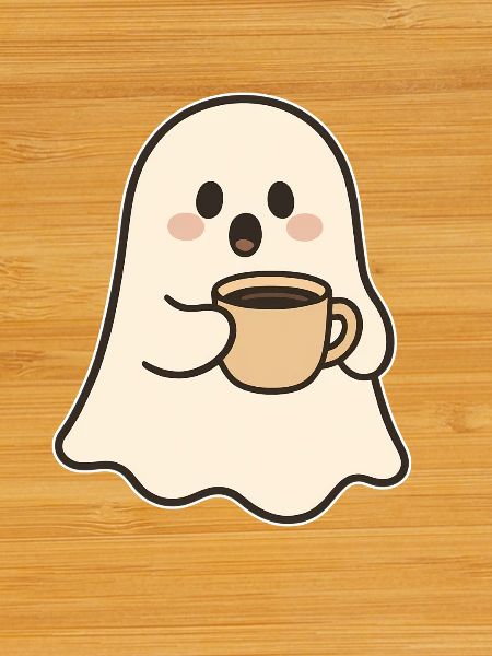 Sweet ghost coffee enjoyment