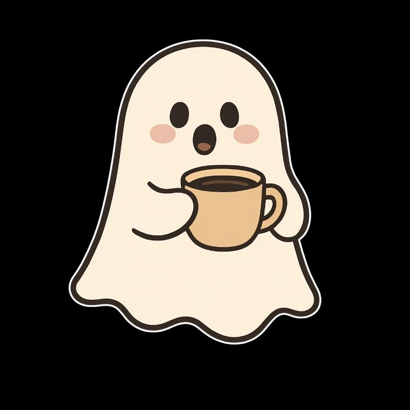 Sweet ghost coffee enjoyment