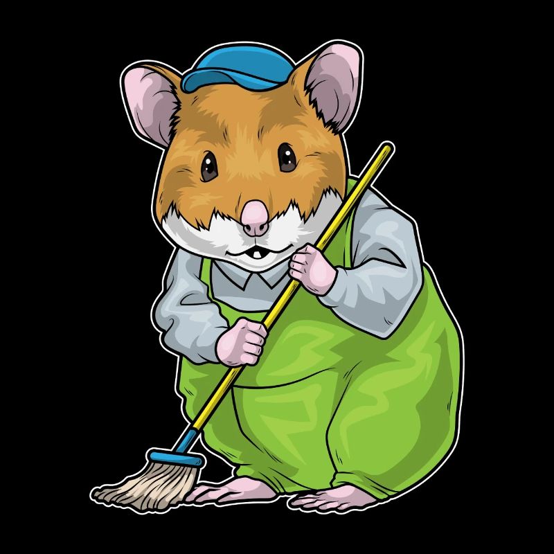Hamster Cleaning Mop