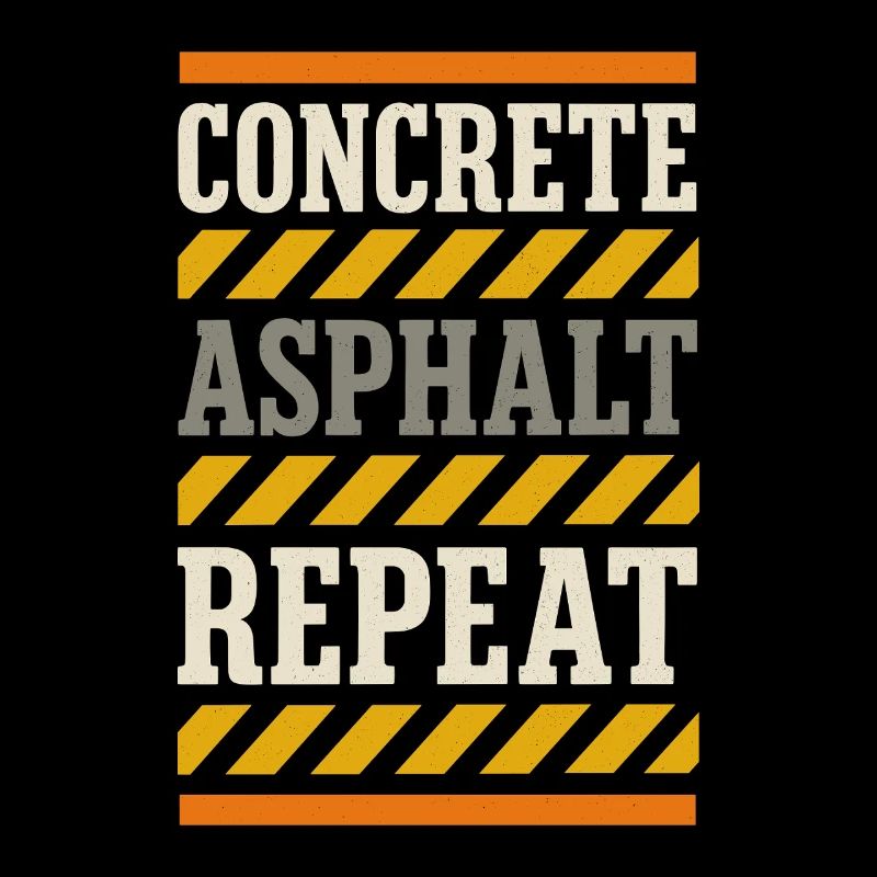 Road Construction Team Asphalt Concrete Team