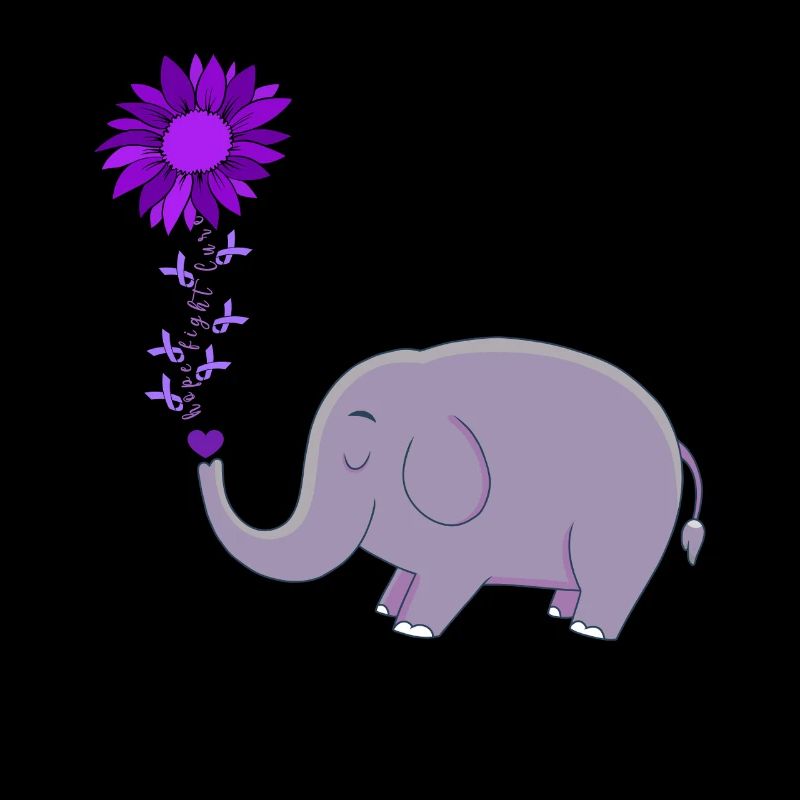 Mignon éléphant fleur magie