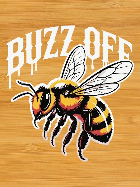Bee Buzz Off Illustration