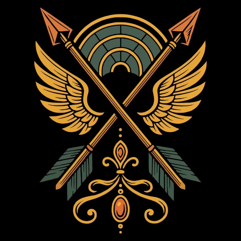 Bogenschießen Ziel Bogenschütze Bogenjagd Design