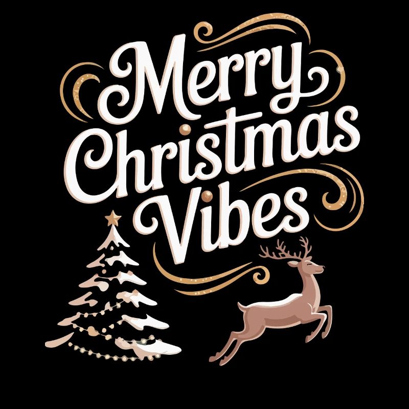 Merry Christmas Vibes Festive Design