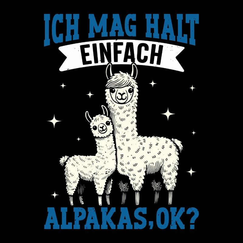 Éventail d’alpaga J’AIME JUSTE LES ALPAGAS Drôle
