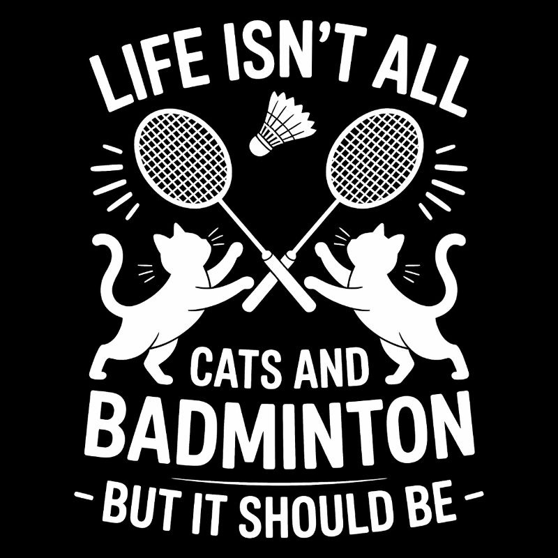 Badminton Dire Chat Drôle Badminton Cadeau