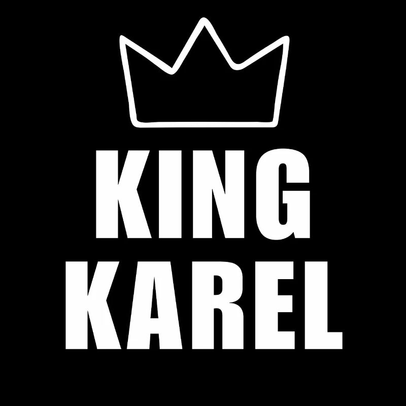 Karel Name mit Buchstabe K - King Crown Hemd