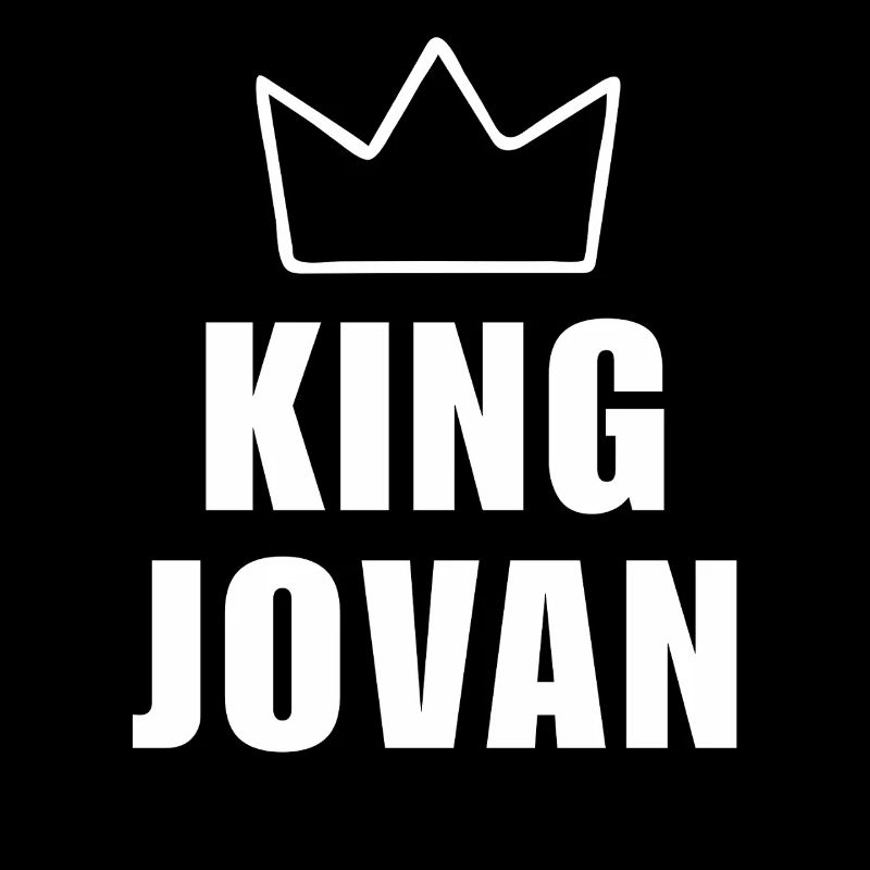 Jovan Name mit Buchstabe J - King Crown Hemd