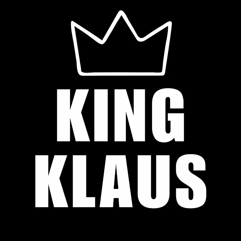 Klaus Name mit Buchstabe K - King Crown Hemd