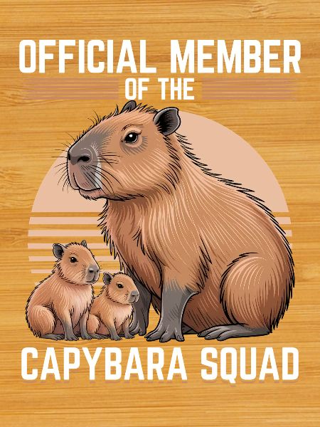 Funny aesthetic Kawaii Capybara