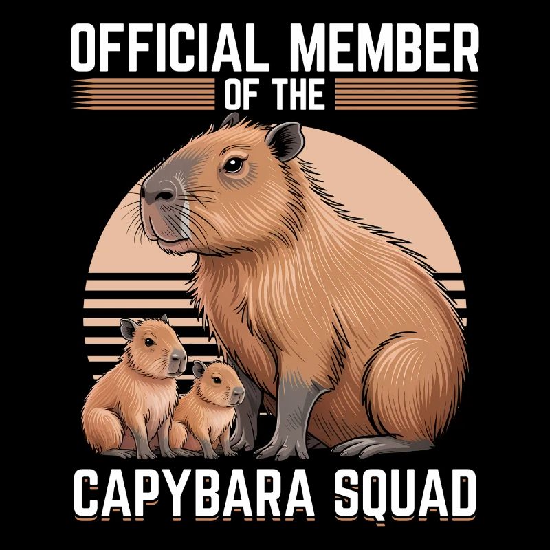 Funny aesthetic Kawaii Capybara