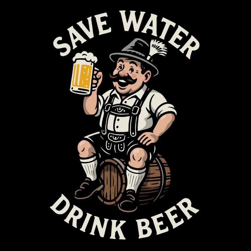 Save water drink beer - Biertrinker - Spruch