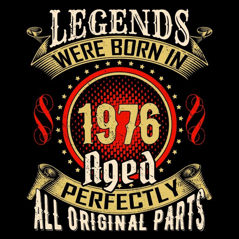 Legends Born in 1976 Vintage Badge