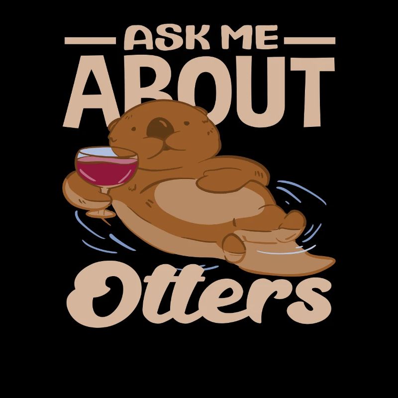 Loutre de mer dessin animé Demandez-moi à propos de la loutre