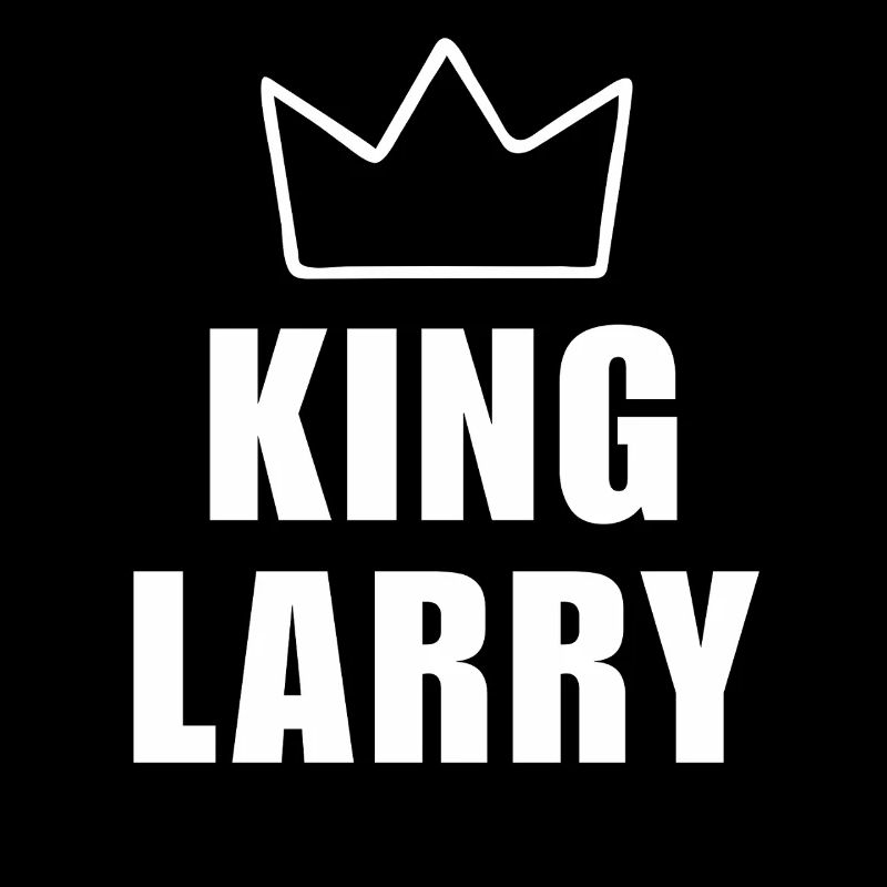 Larry Name mit Buchstabe L - King Crown Hemd
