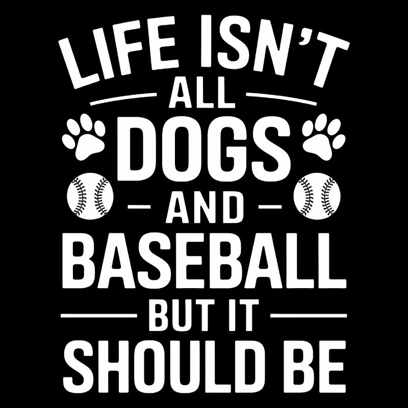 Baseball Dire Chiens Drôle Baseball Cadeau