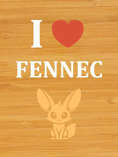 I Love Fennec Design Tee