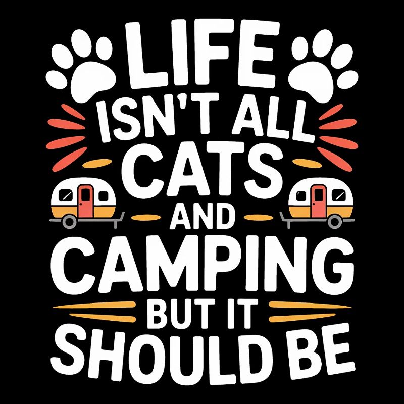 Camping Dire Chats Drôle Camping Cadeau