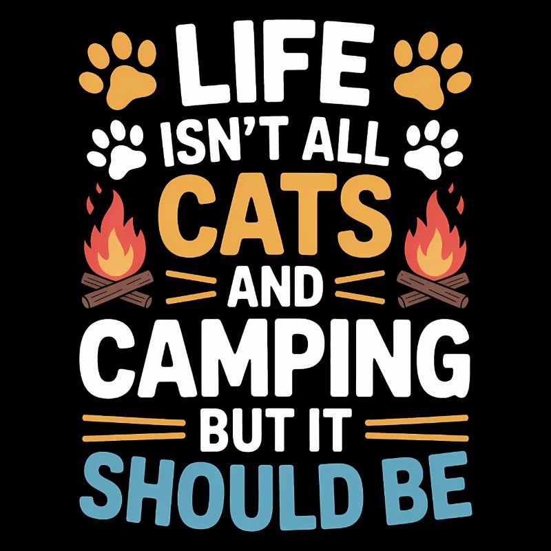 Camping Dire Chats Drôle Camping Cadeau