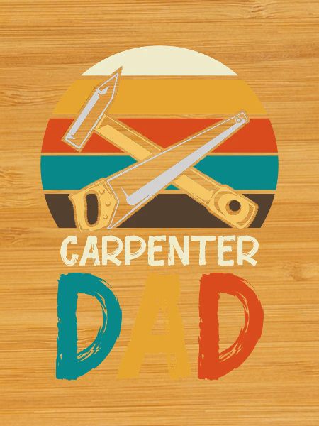 Carpenter Father Retro Tools