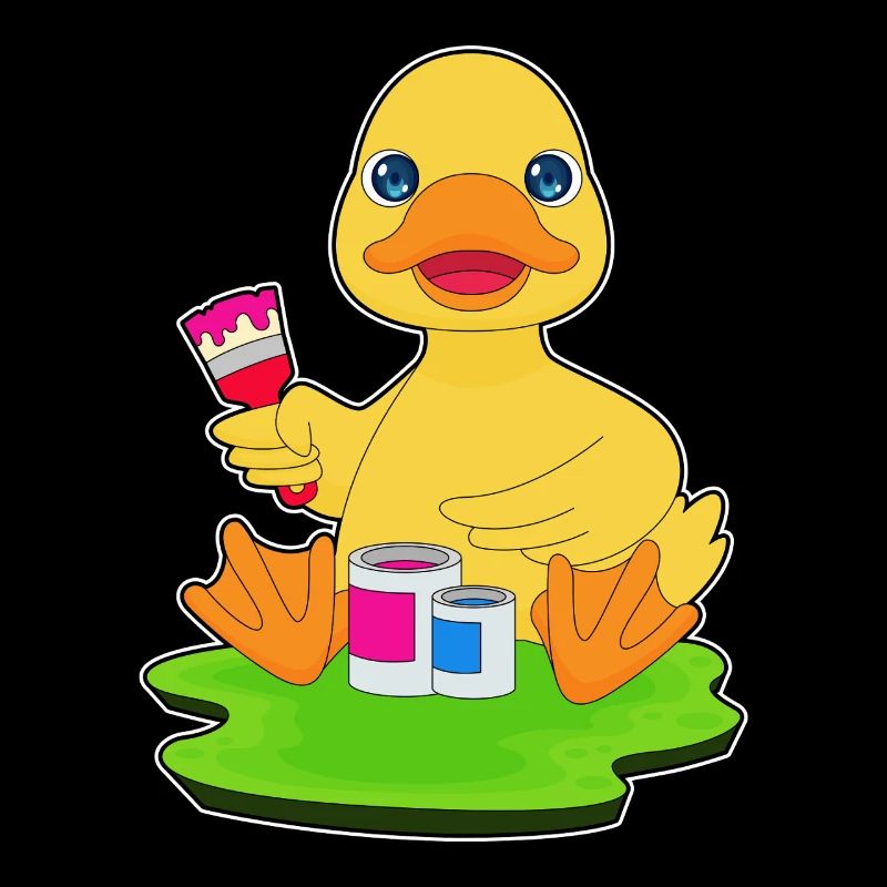 Ente Maler Pinsel Malen