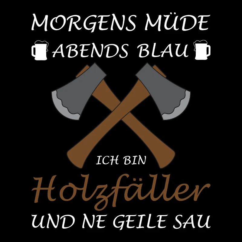 Forestry worker lumberjack forester felling trees