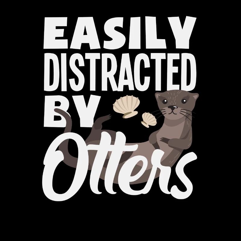 Easily distracted by sea otter cartoon