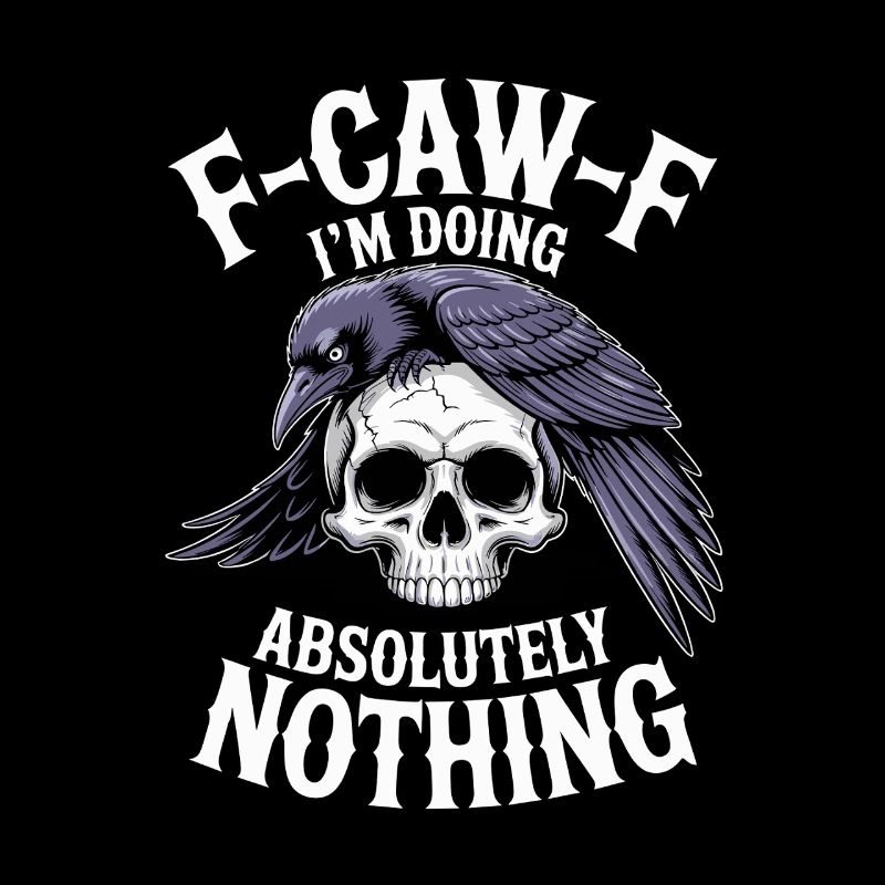 F-GAW-F Absolument rien Crâne Corbeau