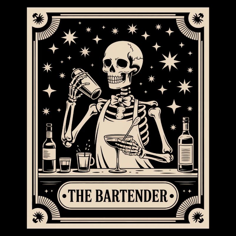 Barkeeper Barmann The Bartender Tarot Cocktail