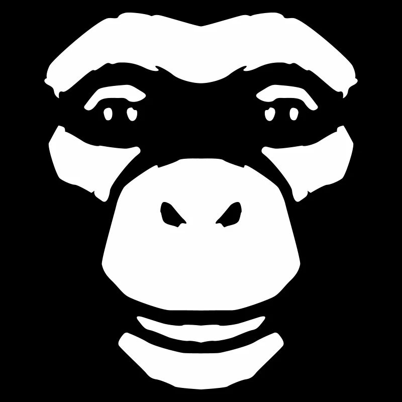 Monkey Face – Style primate de la jungle sauvage