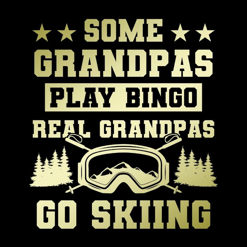 Großvater ski spruch
