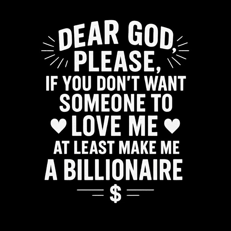 Cher Dieu, s’il vous plaît, faites de moi un milliardaire, chrétien