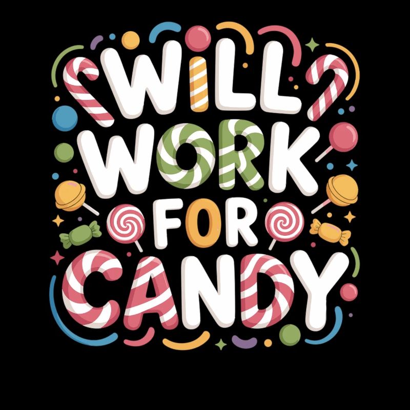 Will Work for Candy – Süßes Kinder Süßigkeiten