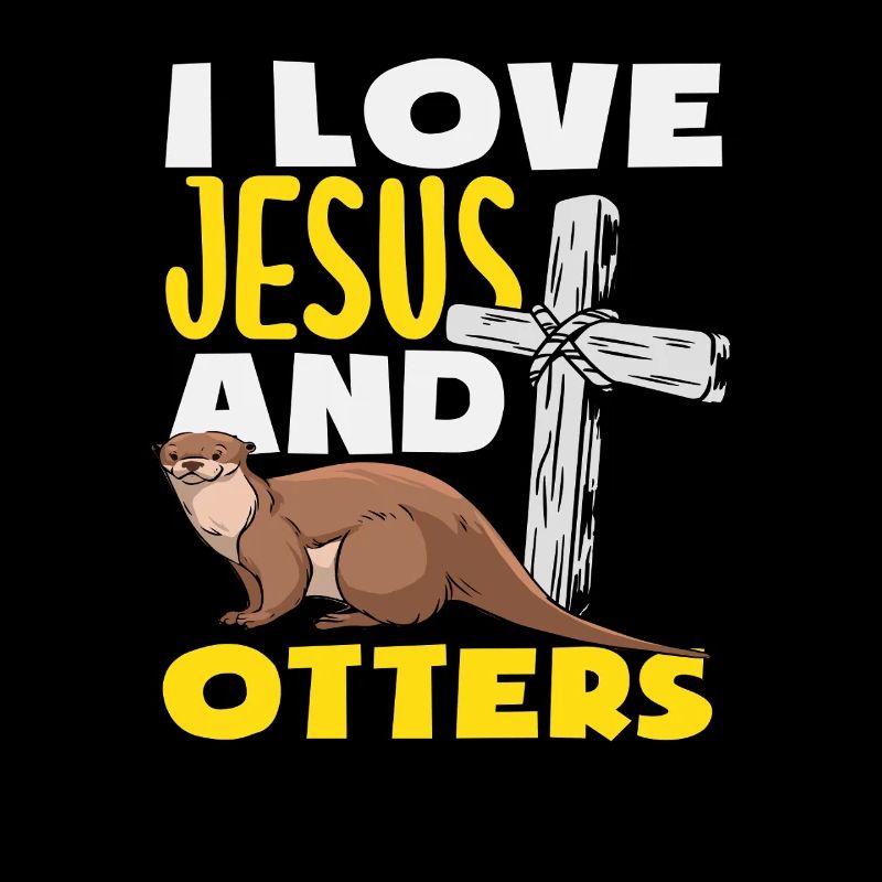 Jésus Loutre de mer dessin animé