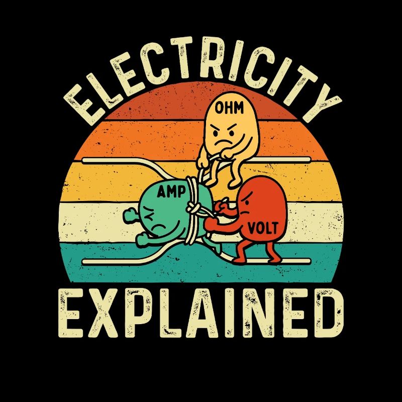 Electricity Explained Funny Engineer STEM Quote