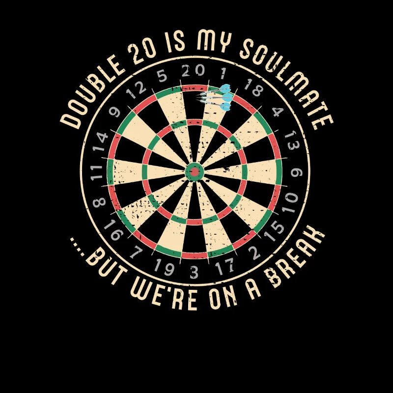 Double 20 Breakup Dartboard