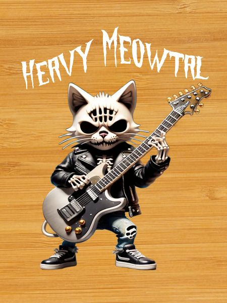 Cat Rocker with Guitar