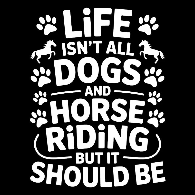 Reiten Spruch Hunde Pferde Lustige Reiten Geschenk