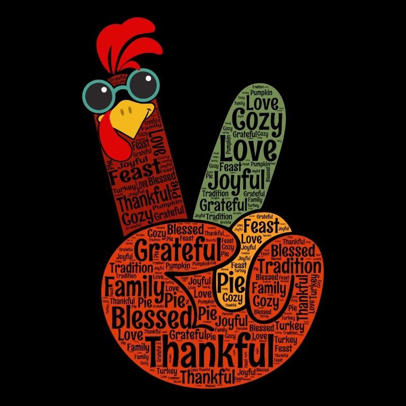 Dankbares Peacezeichen Hand