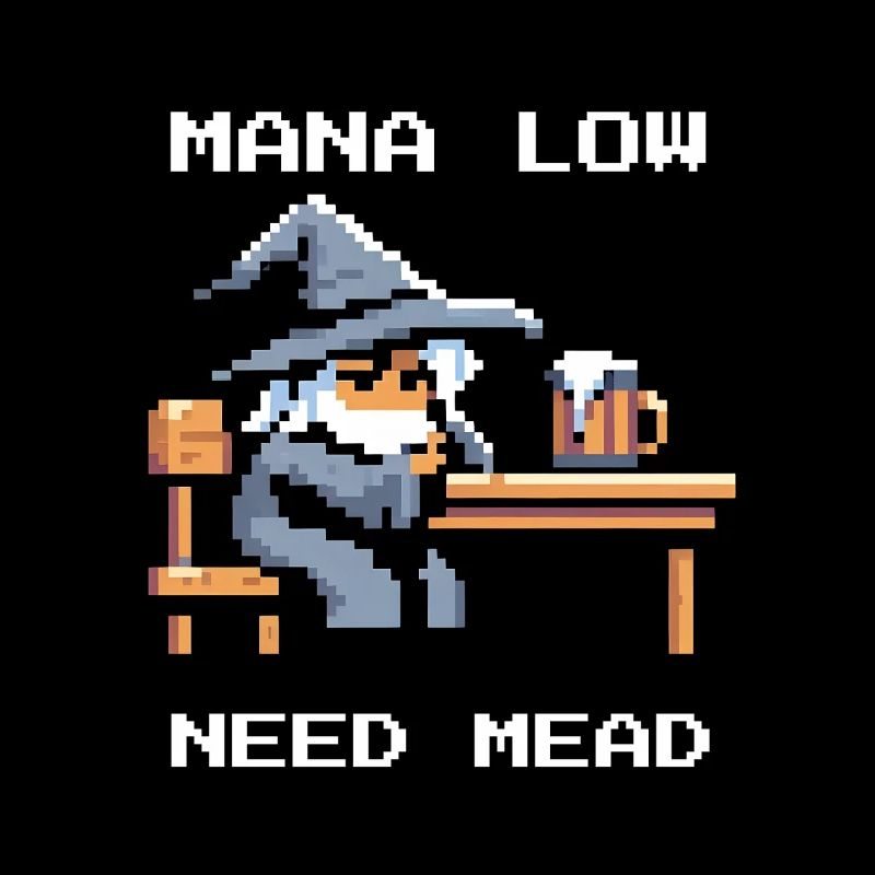 Mana empty? Mead helps! | Wizard RPG Joke